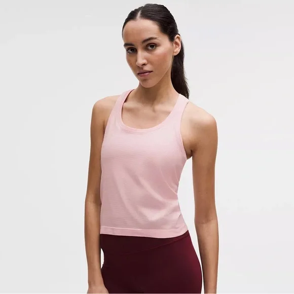 Lululemon Pink Swiftly Racerback Tank Top Size 4 - Picture 1 of 7